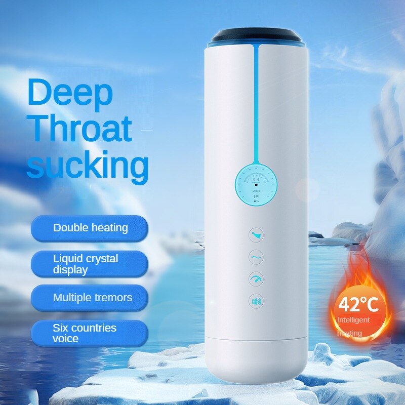 Smart Automatic Male Masturbator Automatic Suction LCD Display Dual Heating Vagina Masturbator Sex Toy