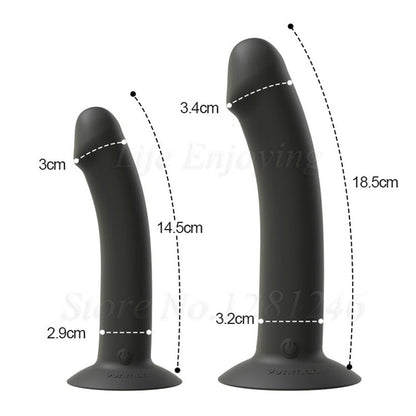 New Unisex Vibrating Anal Butt Plug Prostate Massager Vaginal Stimulator Lesbian Strapon Dildo Vibrator Sex Toys for Man Woman