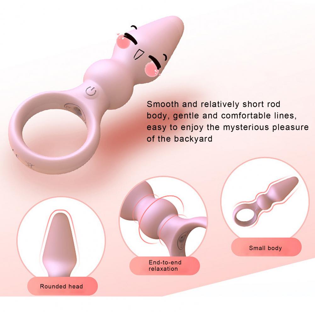 OLO Anal Plug Skin-friendly Smooth Universal 10 Frequency Vibration Silicone Female Prostate Massager Anal Beads Couple Sex Toys
