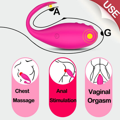 POMELOK Vibrator for Women Wireless Remote Vibrating Egg Vagina G-Spot Anal Stimulation Wear Vibrator Panties Sex Toy for Couple