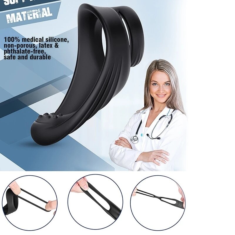 Penis ring, couple ring, delay ejaculation scrotum tie ring, sex toy for men, erection, prostate massage