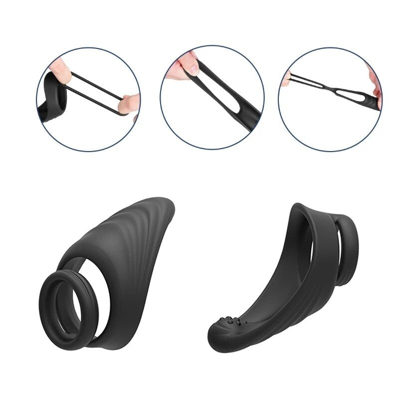 Penis ring, couple ring, delay ejaculation scrotum tie ring, sex toy for men, erection, prostate massage