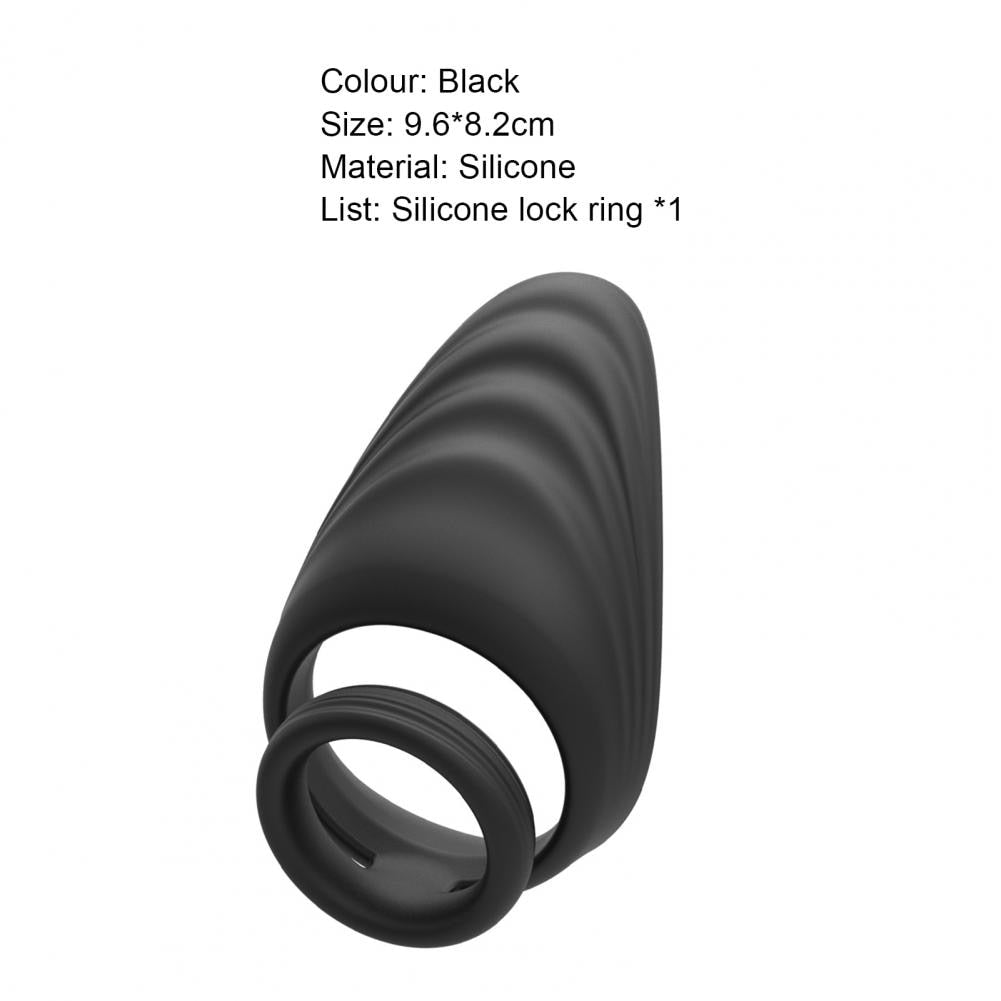 Penis Corrector Penis Cock Ring Flexible Fast Adaptation Silicone Delay Ejaculation Lock Ring for Male Masturbators