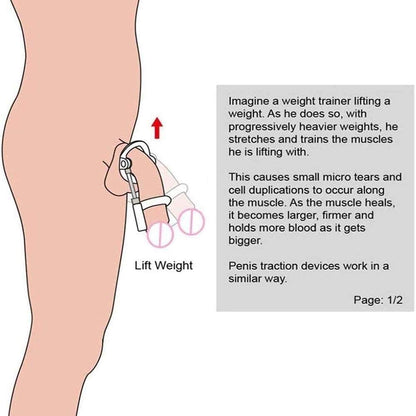 Penis Enlargement Device Sex Toys for Men Penis Extender Male Masturbator Penis Extender Penile Penis Massager Stretching Growth