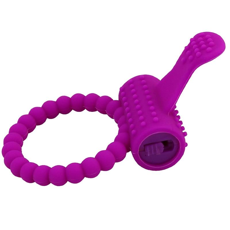 Penis Ring Cock Intense Clit Stimulation Silicone Tongue Vibrator Sex Fidget Toys for Couple Adults Products Delay Ejaculation