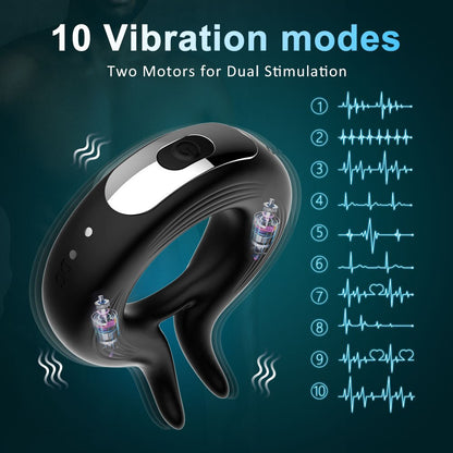 รีโมทไร้สาย Penis Vibrator แหวนสำหรับชาย ชะลอการหลั่ง Vibrating Cock แหวนชาย Masturbator เซ็กส์ทอยสำหรับผู้ใหญ่18