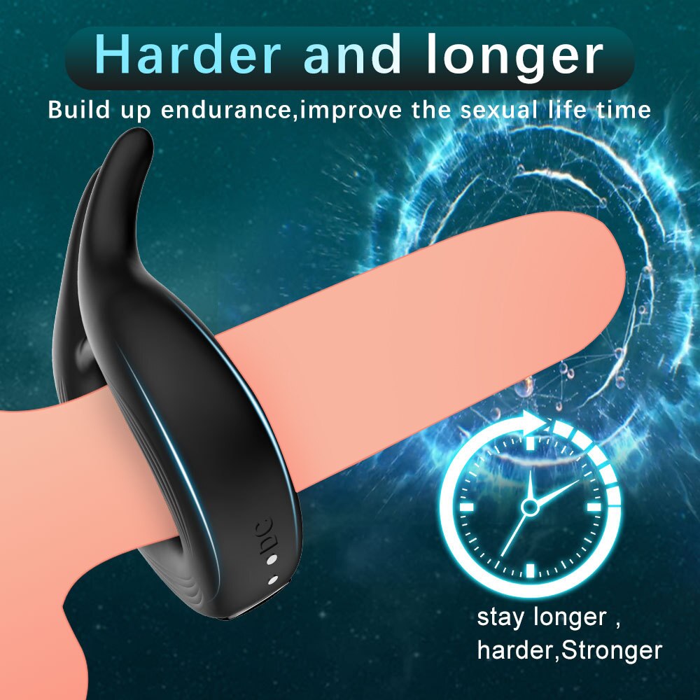 รีโมทไร้สาย Penis Vibrator แหวนสำหรับชาย ชะลอการหลั่ง Vibrating Cock แหวนชาย Masturbator เซ็กส์ทอยสำหรับผู้ใหญ่18