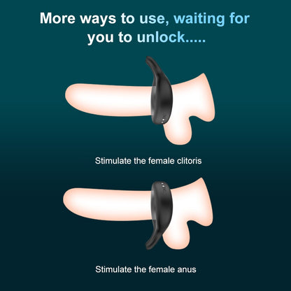 รีโมทไร้สาย Penis Vibrator แหวนสำหรับชาย ชะลอการหลั่ง Vibrating Cock แหวนชาย Masturbator เซ็กส์ทอยสำหรับผู้ใหญ่18