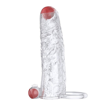 Penis Vibrator Extender Sleeve Delay Ejaculation Reusable ถุงยางอนามัยขยาย Cock แหวนของเล่นสำหรับผู้ใหญ่สำหรับผู้ใหญ่ Dick Enlarger