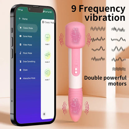 เครื่องสั่นกระสุนทรงพลัง APP บลูทูธควบคุม การกระตุ้นคลิตอริส จุด G เครื่องนวด ช่องคลอดขนาดเล็ก ตัวกระตุ้นทางทวารหนัก ของเล่นทางเพศสำหรับผู้หญิง