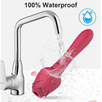 Powerful Rose Vibrator for Women Clitoris Nipple Clit Sucker Vacuum Stimulator Dildo Vibrators Female Sex Toys for Adults 18