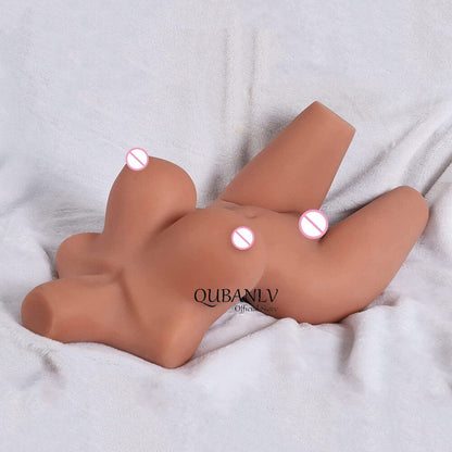 9KG คุณภาพสูง TPE ลำตัวของเล่น Sexy Breast ที่สมจริงช่องคลอด Anal Dual Channel Masturbation จริงขนาดผลิตภัณฑ์สำหรับผู้ใหญ่