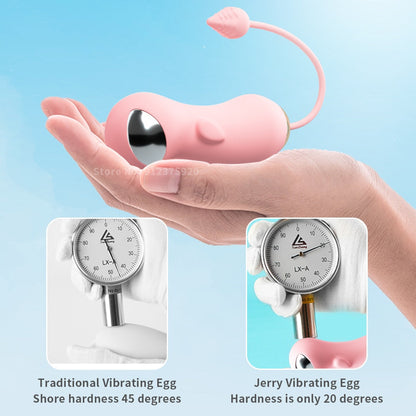 รีโมทคอนโทรลลูกเคเกลช็อกไฟฟ้าสำหรับสตรี กระตุ้นคลิตอริส เครื่องสั่นเซ็กส์ทอย อุปกรณ์ช่วยตัวเองของสตรี ไข่สั่น