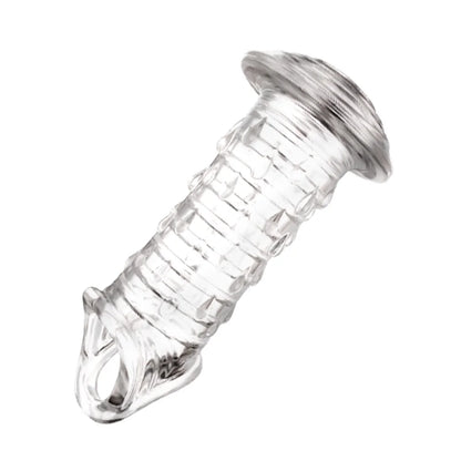 Reusable Penis Extender Cock Rings Delay Ejaculation Penis Condoms Dick Sleeve Silicone Glans Cover Enlargement Sex Toys For Men