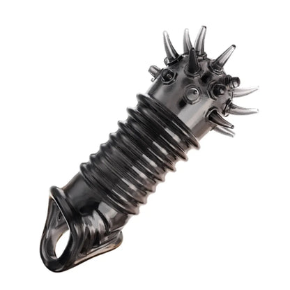 Reusable Penis Extender Cock Rings Delay Ejaculation Penis Condoms Dick Sleeve Silicone Glans Cover Enlargement Sex Toys For Men