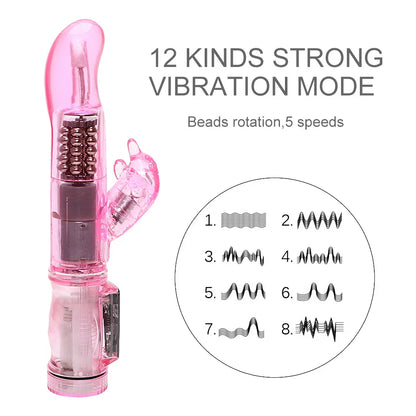 ของเล่นทางเพศสำหรับผู้ใหญ่ Dildos Anal Plug Rabbit Vibrators หมุนได้สำหรับผู้หญิง เครื่องนวดคลิตอริส ช่องคลอด ก้น ของเล่นทางเพศหญิง ร้านจำหน่ายของเล่นทางเพศ