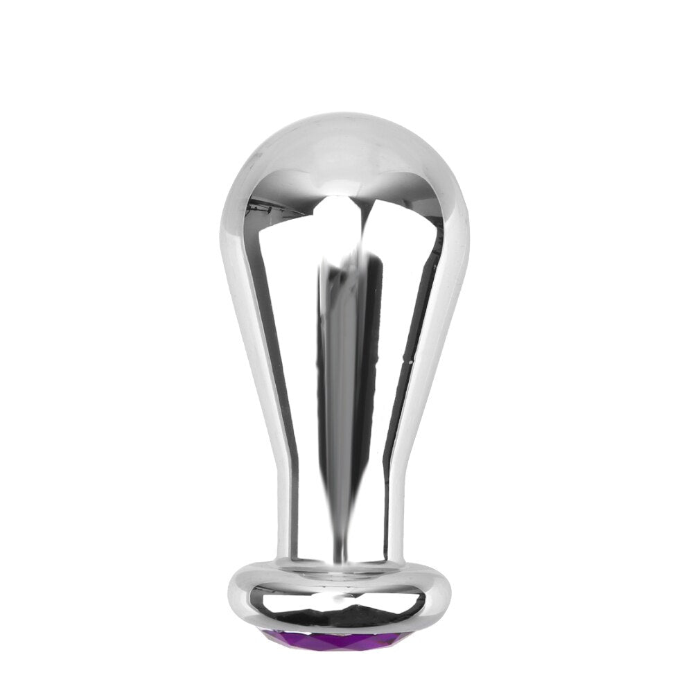 S/M/L Sex Toy Men and Women Bulbs Anal Plugs Metal Anus Dilator Anal Beads Butt Plug
