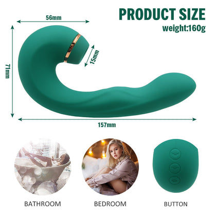 Abhoth Female Vibrator Sex Toys Sucking Vibrator 10 Frequency Vibration + Sucking G Spot Stimulation Masturbator Adult Products