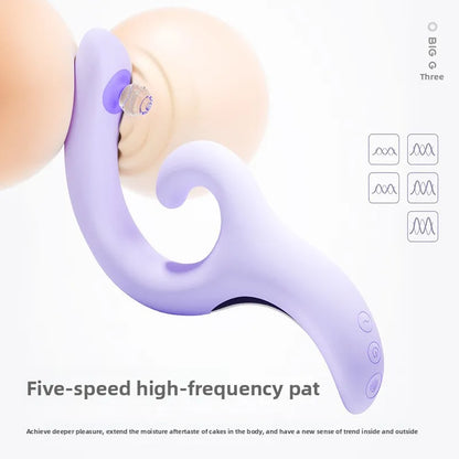 KISSTOY G-type vibrator Female double-head massage masturbator adult sex toys. dual-point stimulation. pressure-sensing button