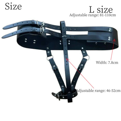 Women Chastity Pants Sexy Lingerie Panties Harness Leather Thong Underwear Bdsm Bondage Restraint Erotic Sex Toys for Women