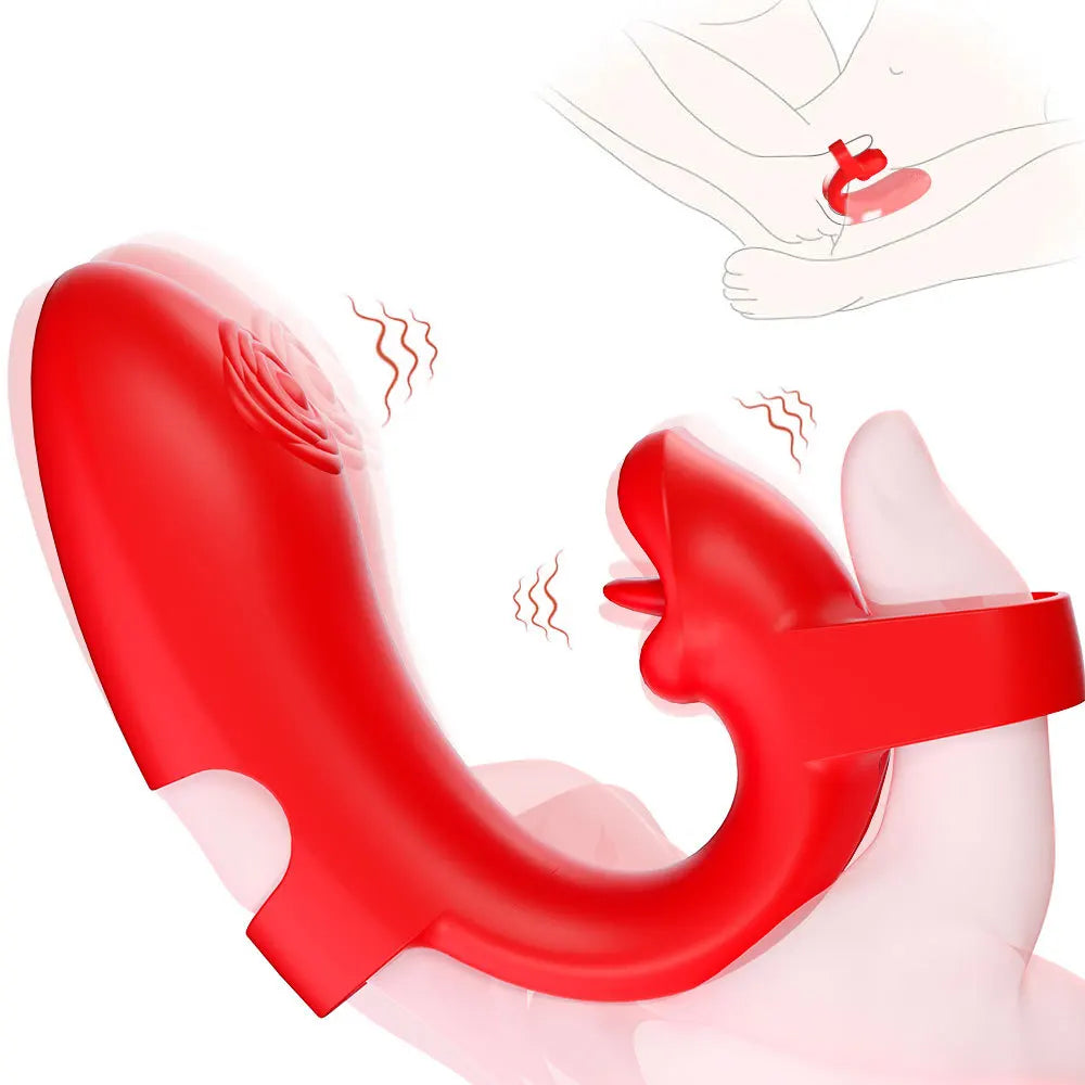 2in1 Wear Finger Vibrator Clitoral G Spot Trigger Stimulator 10 Speed Vaginal Massager Masturbation Sex Toy For women Adult 18