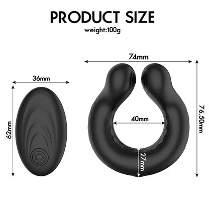 Wireless Remote Vibrating Penis Ring Cock Ring Vibrator Delay Ejaculation Cockring Male Masturbator Sex Toys For Men Gay 18