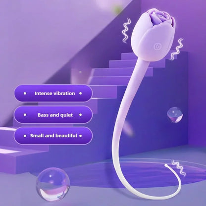 ของเล่นทางเพศ Rose Sucking Dildo Vibrator สำหรับผู้หญิง 3in1 เครื่องสั่น G-Spot สำหรับสอดทางช่องคลอด เครื่องกระตุ้น เครื่องสั่นสำหรับผู้หญิง ของเล่นผู้ใหญ่