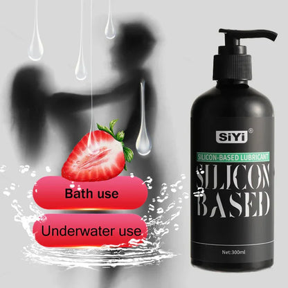 120ml/300ml Silicone-Based Lube with Press Pump. Long-Lasting Stringy Anal Lubricant Suitable for Bathroom and Underwater Use