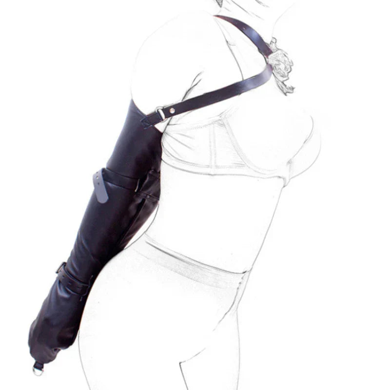 Adult Erotic Arm Restraints Sleeves BDSM Women's Bondage Leather Handcuffs Restraints Alternative Flirting Prison Toys Foreign