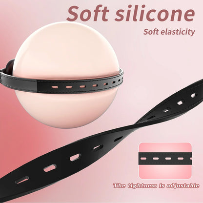 New Silicone Mouth Gags BDSM Breathable Ball Gag Adjustable Belt Mouth Adult Games Erotic Sex Toys For Couple Role Play Sexyshop