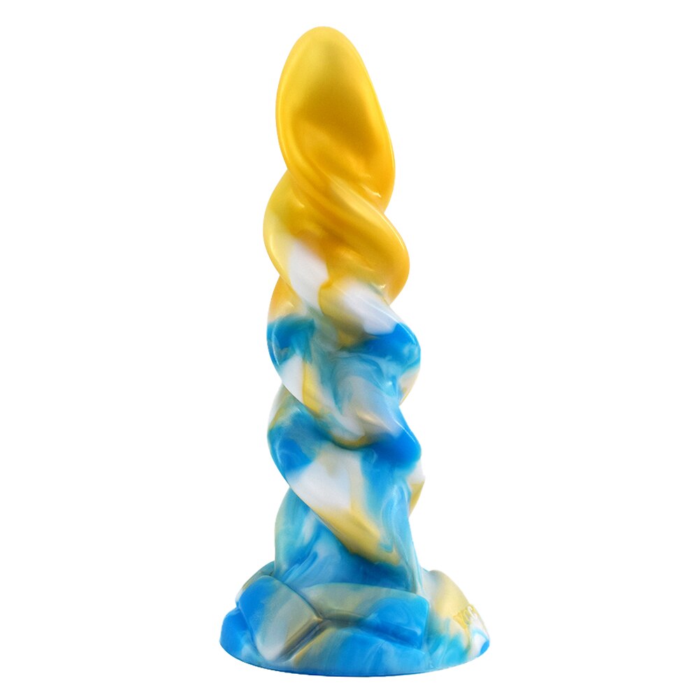 SXXY จุกเสียบทวาร Twist ของเล่นเซ็กส์สุดสนุก Dildo มีพื้นผิว G-Spot ช่วยสำเร็จความใคร่ นวดทวารหนัก ลึงค์มีร่องคลื่น สำหรับผู้หญิงสำเร็จความใคร่ Sexy Shop
