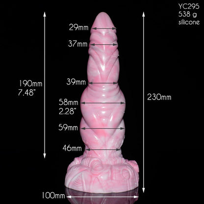 SXXY Sharp Monster Dildo พร้อมปมขนาดใหญ่สำหรับผู้หญิง เครื่องช่วยสำเร็จความใคร่ทางช่องคลอด กระตุ้นทวารหนัก ของเล่นทางทวารหนักสำหรับผู้ใหญ่ เครื่องนวดกระตุ้นอารมณ์ทางเพศ