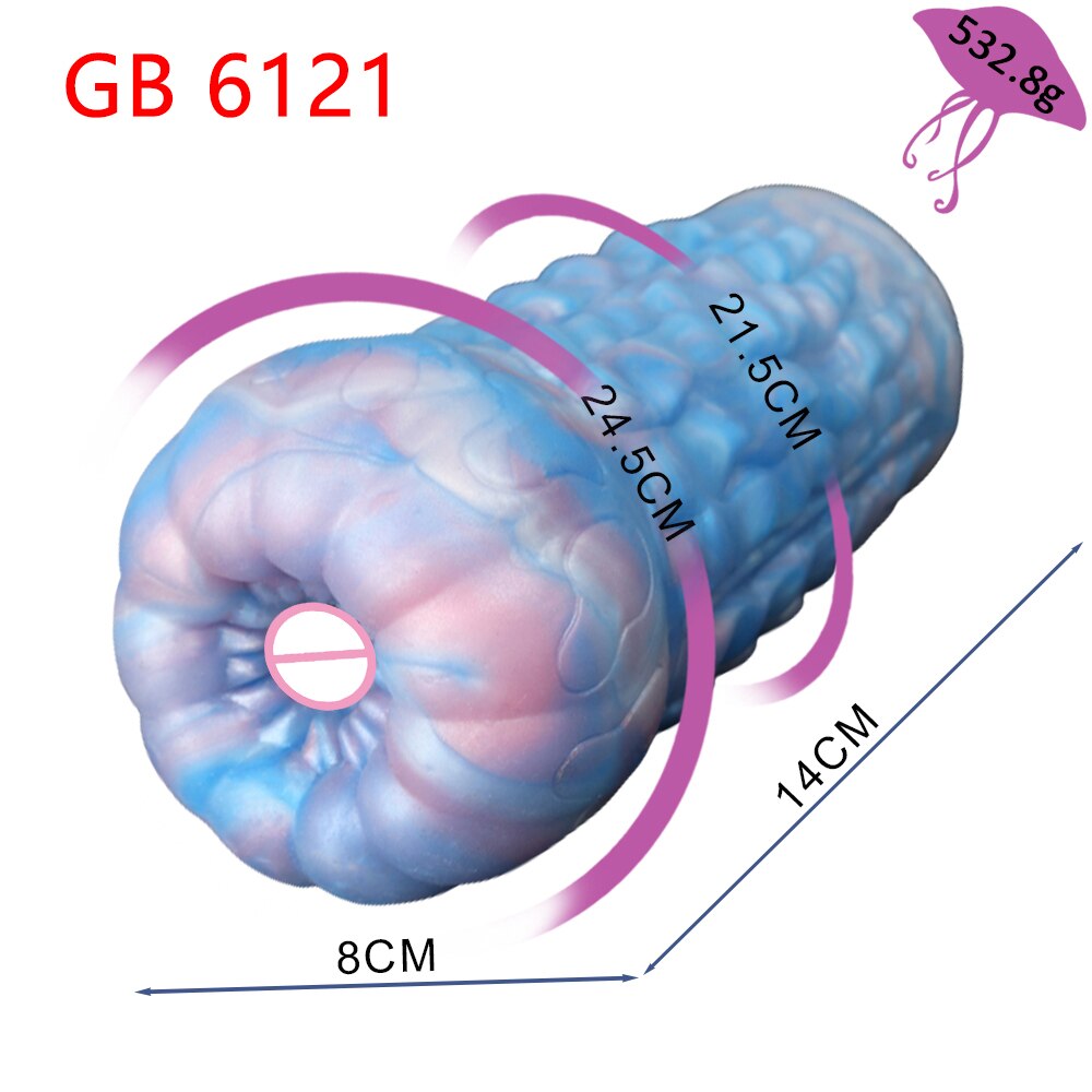 New Metal Alien Sex Toy Male Silicone Masturbator Airplane Cup Prostate Massager Waterproof Products for Men