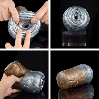 New Metal Alien Sex Toy Male Silicone Masturbator Airplane Cup Prostate Massager Waterproof Products for Men