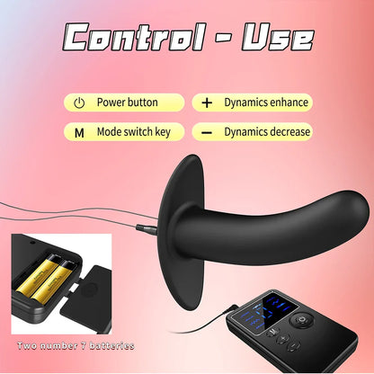 Shock Metal Anal Plug Beginner Remote Control Anus Dilation Prostate Massager Masturbation Tools Penis Stimulate BDSM Toys Adult