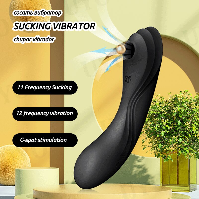 Satisfyer Curvy Trinity 4ของเล่นสำหรับสตรี18 + G-Spot Vibrator 3in1 Clit ดูด Stimulator ซิลิโคนกันน้ำสีดำของเล่น