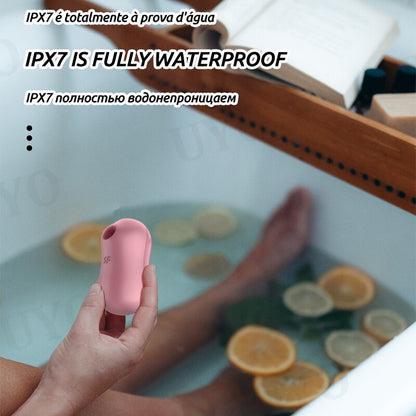 Satisfyer Gulali 2in1การสั่นสะเทือน Clitoris Stimulator Charge Nipple Sucker Vibrator Wanita แบบพกพา Mini Vibrator เซ็กซ์ทอย