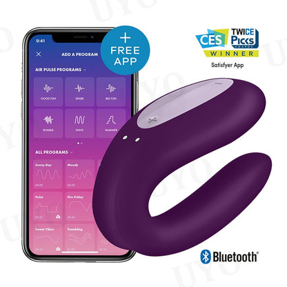 Satisfyer คู่ Joy App ควบคุม Vibrator ซิลิโคนของเล่นทางเพศสำหรับคู่รัก 10 โหมดการสั่นสะเทือน IPX7 กันน้ำสำหรับผู้หญิง UYO