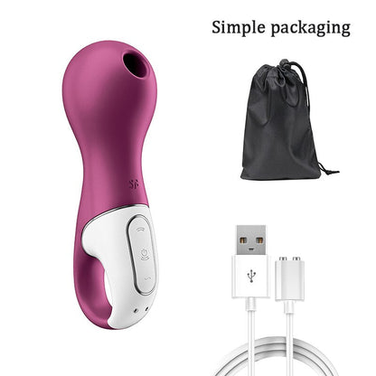 Satisfyer Lucky Libra Clitoris Stimulator ชาร์จ Vibrators สำหรับผู้หญิง Clitoris Sucker ซิลิโคนจับแหวน Nipple Sucker ของเล่น