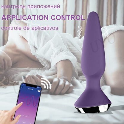Satisfyer Plug-Ilicious 1app รีโมทคอนโทรล Anal Plug ของเล่นสำหรับชาย Vibrator ซิลิโคนวัสดุต่อมลูกหมาก Massager หญิง Anal Plug
