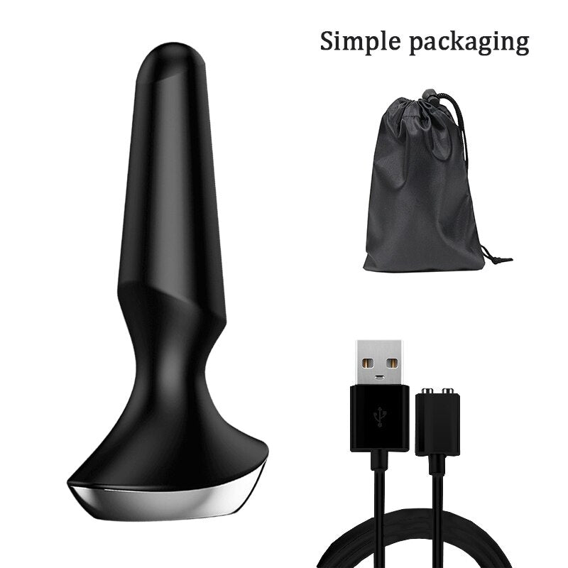 Satisfyer Plug-Ilicious 2 App รีโมทคอนโทรลต่อมลูกหมาก Massager Buttplug ของเล่นสำหรับชาย Vibrator ซิลิโคนวัสดุหญิง Anal Plug