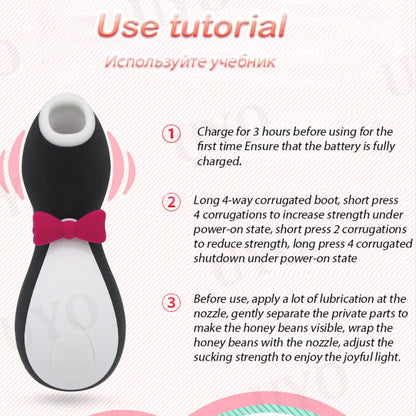 Satisfyer Pro Penguin ดูด Clit กระตุ้น G Spot ซิลิโคนการสั่นสะเทือน Nipple Sucker เร้าอารมณ์การ์ตูนของเล่นสำหรับผู้ใหญ่ Vibrator ผู้หญิง