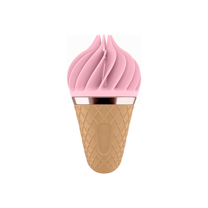 เยอรมนี Satisfyer Sweet Treat Ice Cream Cone Vibrator เพศของเล่นสำหรับหญิงนุ่มซิลิกาเจล Clitoris Stimulator UYO Mini ผู้ใหญ่ของเล่น