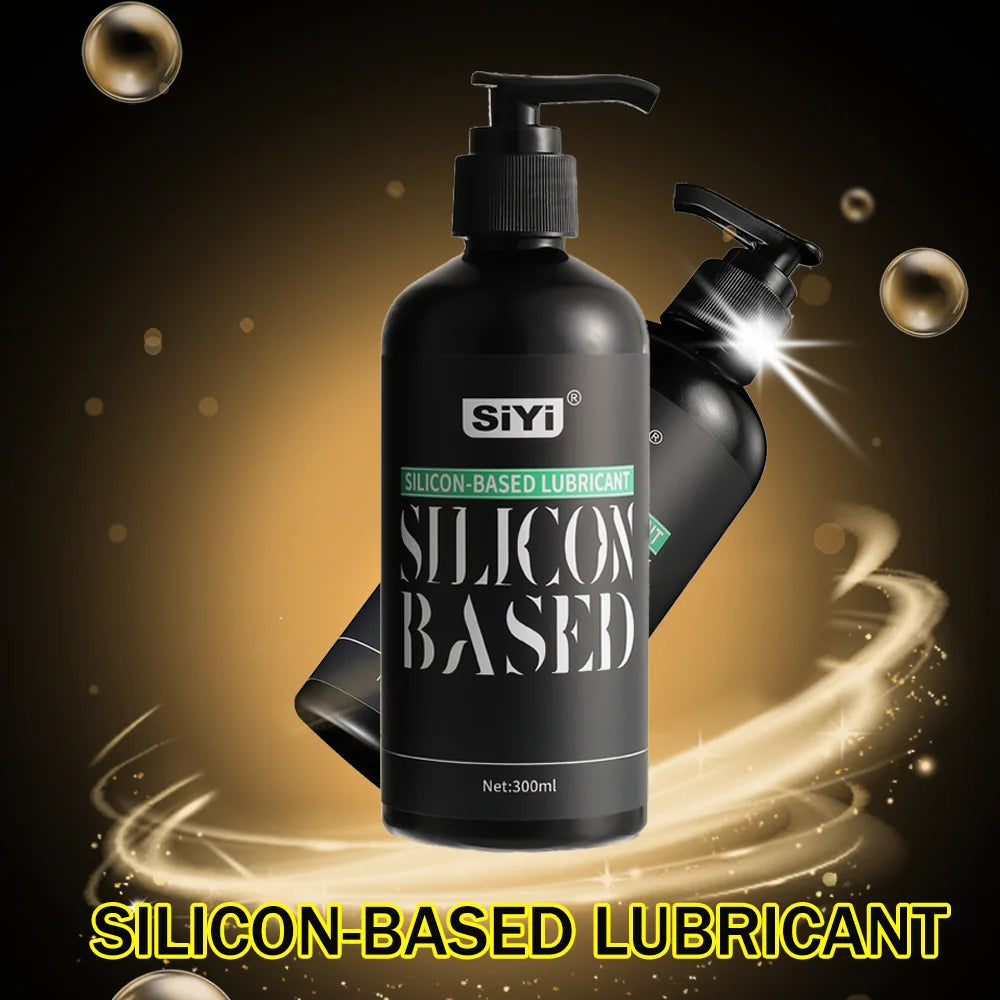 120ml/300ml Silicone-Based Lube with Press Pump. Long-Lasting Stringy Anal Lubricant Suitable for Bathroom and Underwater Use