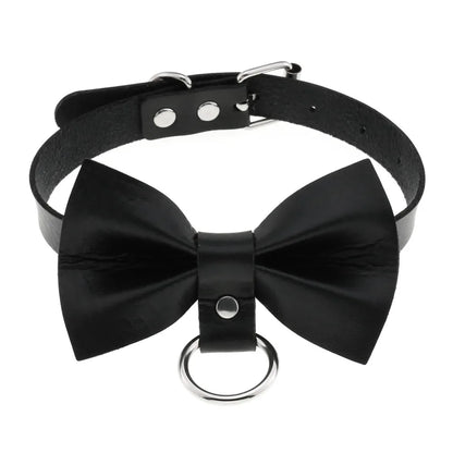 สร้อยคอโชกเกอร์ BDSM สไตล์พังค์สำหรับผู้ชาย สร้อยคอหนังสังเคราะห์โกธิค โซ่คาดตัวสำหรับผู้หญิง