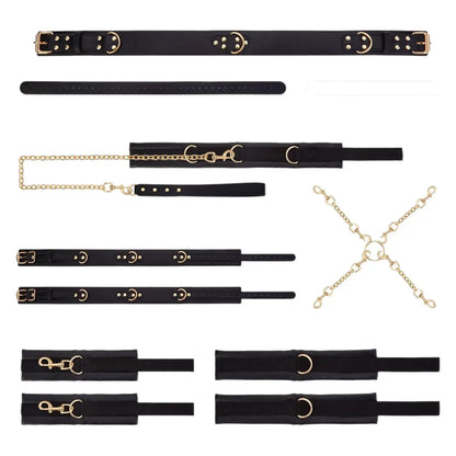 Sex Bondage SM Set Adult Sex Toys 7piece Set Handcuffs Belt Adjustable Tuning Propsv Self Bondage  Bdsm Toys  Fetish BondageGear