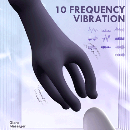 Sex Glans เทรนเนอร์นวดอวัยวะเพศชายชาย Masturbator 10 Speed Vibrating Glans Vibrator เซ็กซ์ทอยสำหรับผู้ชายยาวนาน Delay Endurance Exer
