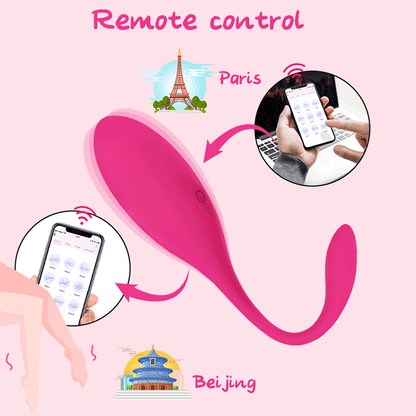 ของเล่นทางเพศไวเบรเตอร์บลูทูธสำหรับผู้หญิง ควบคุมแบบไร้สายด้วยแอป ไวเบรเตอร์ กางเกงในสั่นได้ ของเล่นสำหรับคู่รัก ร้านเซ็กส์ทอย