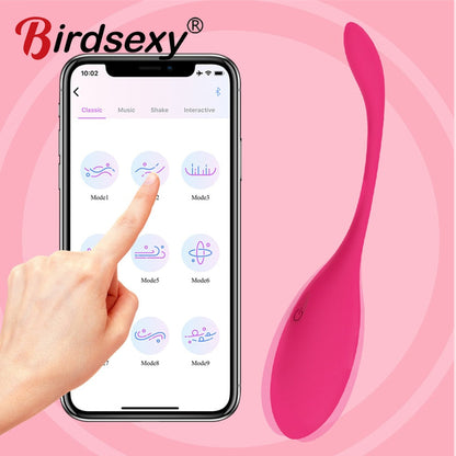 ของเล่นทางเพศไวเบรเตอร์บลูทูธสำหรับผู้หญิง ควบคุมแบบไร้สายด้วยแอป ไวเบรเตอร์ กางเกงในสั่นได้ ของเล่นสำหรับคู่รัก ร้านเซ็กส์ทอย