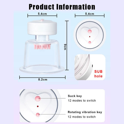 Sex Toys for Women Bra Massager Rotate Stimulation Breast Pump Breast Enlargement Vibrator Licking Nipple Sucker Sex Shop